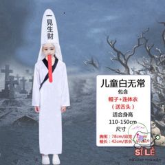 Bộ Hóa Trang Dọa Ma Tóc Trắng - Halloween Kinh Dị với Áo Choàng, Găng Tay Xương và Kính LED Đỏ - Hóa Trang Cosplay Tuyệt Đẹp