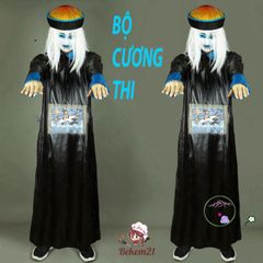 Bộ Trang Phục Halloween Cương Thi Hắc Bạch Vô Thường Diêm Vương Dành Cho Người Lớn - Hóa Trang Pháp Sư Độc Đáo, Cosplay ấn Tượng