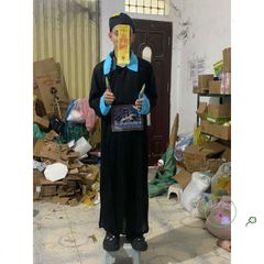 Bộ Trang Phục Halloween Cương Thi Hắc Bạch Vô Thường Diêm Vương Dành Cho Người Lớn - Hóa Trang Pháp Sư Độc Đáo, Cosplay ấn Tượng
