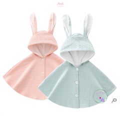 Áo Choàng Chống Nắng Tai Thỏ Hinata AC001 - Bảo Vệ Da Trẻ Tốt Nhất, Chất Liệu Thoáng Mát, Dễ Thương, Nhật Bản, Cho Bé 90-120cm