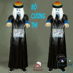 Bộ Hóa Trang Halloween Cho Người Lớn - Cương Thi, Hắc Bạch Vô Thường & Pháp Sư Diêm Vương - Trang Phục Độc Đáo Cho Tiệc Hóa Trang