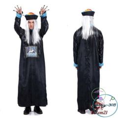 Bộ Hóa Trang Halloween Cho Người Lớn - Cương Thi, Hắc Bạch Vô Thường & Pháp Sư Diêm Vương - Trang Phục Độc Đáo Cho Tiệc Hóa Trang