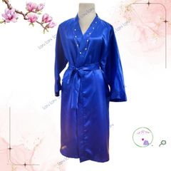 Áo Choàng Tắm Spa Lụa Cao Cấp Phong Cách Hàn Quốc - Thoáng Mát, Thích Hợp Cho Nam Nữ, Tiện Dụng Trong Spa Và Làm Đẹp
