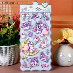 Bộ Dán Hình Thú 3D Dễ Thương - Thỏ, Gấu, Chó Trang Trí Sổ, Cốc, Laptop Chống Căng Thẳng - Quà Tặng Sáng Tạo Văn Phòng