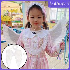 Cánh Thiên Thần Lông Vũ Cho Trẻ Em - Phụ Kiện Halloween & Giáng Sinh Hoàn Hảo, Kèm Dây Buộc Tóc, Kích Thước Đa Dạng