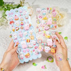 Miếng Dán Hoạt Hình Động Vật 3D Mềm Mại - Trang Trí Vỏ Điện Thoại Ngẫu Nhiên, Phụ Kiện Văn Phòng Học Sinh Cute
