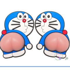 Miếng Dán Silicon Hình Mông Doremon Cao Cấp - Trang Trí Xe Hơi & Điện Thoại Chống Va Đập Dễ Thương