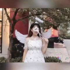 Bộ Cánh Thiên Thần Trắng Đen - Trang Phục Hóa Trang Halloween Ma Quái với Sừng Lông Đỏ Đen và Cây 3 Chĩa Cosplay