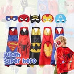 Bộ Áo Choàng và Mặt Nạ Siêu Anh Hùng - Spider-Man, Superman, Batman, Ironman - Thời Trang Cho Bé Hóa Trang Vui Chơi