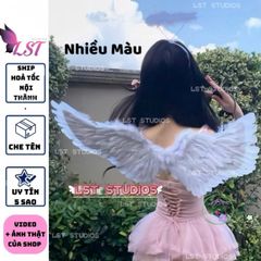 Cánh Thiên Thần Nhiều Màu - Phụ Kiện Hóa Trang Chụp Ảnh Độc Đáo cho Giáng Sinh và Tiệc Hóa Trang