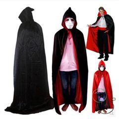 Áo Choàng Ma Cà Rồng Đỏ Đen Với Mặt Nạ Halloween - Costume Cosplay Chất Lượng Cao Cho Mùa Hóa Trang
