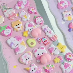 Miếng Dán Kawaii 3D Mông Dễ Thương Cho Trẻ Em - Trang Trí Điện Thoại và Vật Dụng Sáng Tạo, Quà Tặng Tuyệt Vời