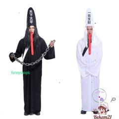 Trang Phục Hóa Trang Halloween Diêm Vương & Cương Thi Cho Người Lớn - Đồ Hóa Trang Độc Đáo, Phù Hợp Mọi Kích Cỡ