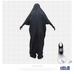 Set Hóa Trang Bí Ẩn - Áo Choàng Đen Sang Trọng & Mặt Nạ Vô Diện LUC55 Cho Người Lớn & Trẻ Em - Phụ Kiện Halloween Chất Lượng Cao