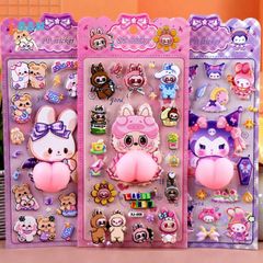 Bộ Miếng Dán 3D Kawaii Dễ Thương - Trang Trí Điện Thoại Trẻ Em, Quà Tặng Sáng Tạo Cho Bé Yêu