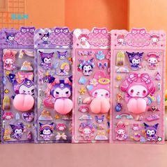 Bộ Miếng Dán 3D Kawaii Dễ Thương - Trang Trí Điện Thoại Trẻ Em, Quà Tặng Sáng Tạo Cho Bé Yêu