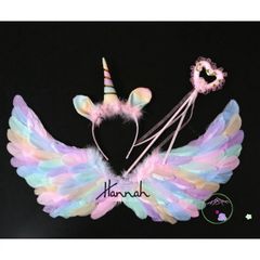 Cánh Thiên Thần Đen Trắng Hóa Trang Halloween Cho Bé - Cánh Pony và Cánh Dơi Dễ Thương, Phụ Kiện Thời Trang Trẻ Em