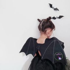 Cánh Thiên Thần Đen Trắng Hóa Trang Halloween Cho Bé - Cánh Pony và Cánh Dơi Dễ Thương, Phụ Kiện Thời Trang Trẻ Em