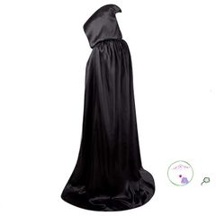 Áo Choàng Harry Potter Ma Quái Có Mũ Phù Thủy Cho Halloween - Đồ Hóa Trang Đen Dài 1,65m-1,7m cho Bé Yêu