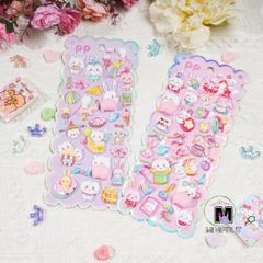 Miếng Dán Hoạt Hình 3D Phồng Mông Động Vật - Trang Trí DIY Đáng Yêu Cho Điện Thoại - Quà Tặng Cá Tính Sáng Tạo