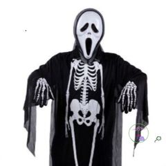 Bộ Trang Phục Hóa Trang Ma Quái Cho Người Lớn - Áo Choàng, Mặt Nạ & Găng Tay Halloween Đầy Kinh Dị Dành Cho Trẻ Em