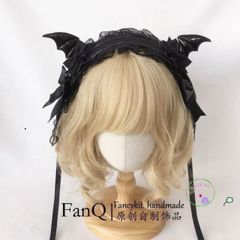 Dây Buộc Tóc Gothic Cánh Quỷ - Phụ Kiện Thời Trang Halloween Sang Trọng, Dự Tiệc và Hàng Ngày