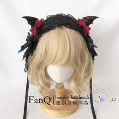 Dây Buộc Tóc Gothic Cánh Quỷ - Phụ Kiện Thời Trang Halloween Sang Trọng, Dự Tiệc và Hàng Ngày