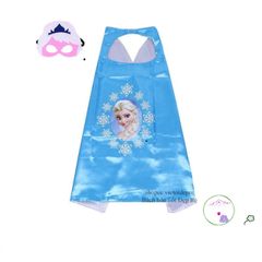 Áo choàng Siêu Nhân với mặt nạ Satin hai lớp cho bé - Đồ hóa trang Halloween Người Nhện, Người Sắt, Sấm Sét