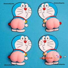 Hình Dán Silicon Mông Đào Dễ Thương Cho Laptop - Miếng Dán Mochi Squishy Chống Sốc Tạo Điểm Nhấn Cá Tính