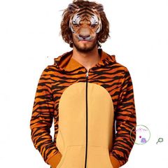 Mặt Nạ Động Vật Hổ, Báo, Heo, Thỏ - Phụ Kiện Cosplay Độc Đáo Halloween, Thể Hiện Cá Tính và Sự Dễ Thương