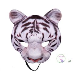 Mặt Nạ Động Vật Hổ, Báo, Heo, Thỏ - Phụ Kiện Cosplay Độc Đáo Halloween, Thể Hiện Cá Tính và Sự Dễ Thương