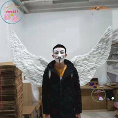 Bộ cosplay cánh thiên thần trắng và cánh ác quỷ đen 160x90cm - Phụ kiện hóa trang tiệc tùng, Halloween cực chất, sành điệu