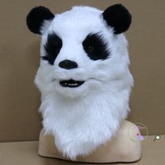 Mặt Nạ Gấu Trúc Silicon Dành Cho Người Lớn - Phụ Kiện Hóa Trang Halloween Sống Động, Chất Liệu Không Độc Hại, Thích Hợp Tiệc Tùng