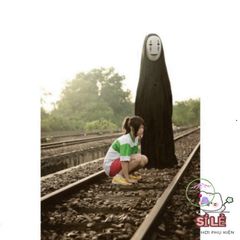 Bộ Vô Diện Cosplay Đen - Áo Choàng Bí Ẩn và Mặt Nạ Huyền Bí cho Fan Anime - Phong Cách Độc Đáo cho Mọi Lứa Tuổi