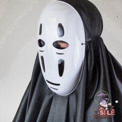 Bộ Vô Diện Cosplay Đen - Áo Choàng Bí Ẩn và Mặt Nạ Huyền Bí cho Fan Anime - Phong Cách Độc Đáo cho Mọi Lứa Tuổi