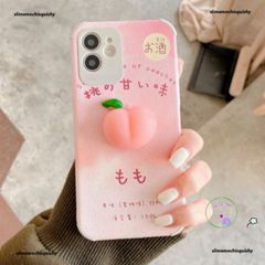 Miếng Dán Silicon Hình Quả Đào - Bóp Giảm Stress Siêu Hot, Dán Laptop và Xe Máy - Phụ Kiện Thời Trang Đáng Yêu