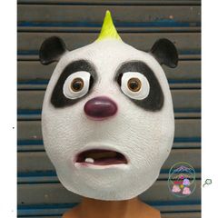 Mặt Nạ Gấu Trúc Con Panda Độc Đáo Cho Halloween - Đồ Hóa Trang Fandom Hacker Với Chất Liệu Latex Thoải Mái