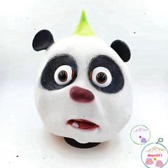 Mặt Nạ Gấu Trúc Con Panda Độc Đáo Cho Halloween - Đồ Hóa Trang Fandom Hacker Với Chất Liệu Latex Thoải Mái