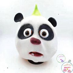 Mặt Nạ Gấu Trúc Con Panda Độc Đáo Cho Halloween - Đồ Hóa Trang Fandom Hacker Với Chất Liệu Latex Thoải Mái