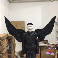 Cánh Thiên Thần Trắng/Đen Hóa Trang Halloween - Cánh Ác Quỷ Đen & Cánh Đỏ Hồng Cosplay Đẹp & Bền, Phù Hợp Trẻ Em & Người Lớn