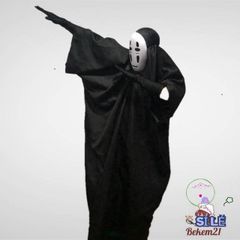 Bộ Đồ Vô Diện Cosplay - Áo Choàng Đen Kèm Mặt Nạ Tối Giản Độc Đáo Cho Người Lớn & Trẻ Em - Phù Hợp Mọi Dịp