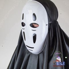 Bộ Đồ Vô Diện Cosplay - Áo Choàng Đen Kèm Mặt Nạ Tối Giản Độc Đáo Cho Người Lớn & Trẻ Em - Phù Hợp Mọi Dịp