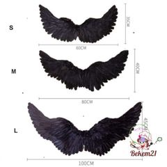 Cánh Lông Vũ Thiên Thần & Ác Quỷ - Đạo Cụ Chụp Ảnh Halloween, Phụ Kiện Cosplay Unisex, Dành Cho Tiệc Bachelorette
