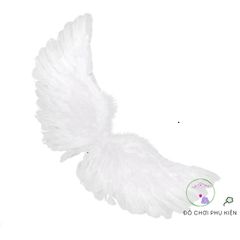 Cánh Thiên Thần WillisMe - Phụ Kiện Tóc Lông Vũ Đen Trắng Unisex Halloween - Đạo Cụ Cosplay và Tiệc Tùng Thú Vị