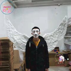 Cánh Thiên Thần Trắng và Cánh Ác Quỷ Đen Cosplay 160x90CM - Đồ Hóa Trang Đẹp Mắt Cho Người Lớn, Tiệc Tùng, Halloween
