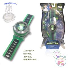 Đồng hồ 3D Ben 10 Chiếu Hình Siêu Hot cho Trẻ Em - Phát Sáng Nhân Vật Hoạt Hình Bảo Vệ Trái Đất
