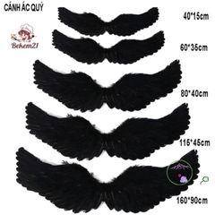 Cánh Thiên Thần Ác Quỷ Cosplay Đen/Trắng - Phụ Kiện Hóa Trang Tiệc Tùng cho Người Lớn & Trẻ Em - Đồ Biểu Diễn Độc Đáo