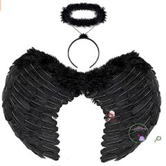 Cánh Thiên Thần Ác Quỷ Cosplay Đen/Trắng - Phụ Kiện Hóa Trang Tiệc Tùng cho Người Lớn & Trẻ Em - Đồ Biểu Diễn Độc Đáo