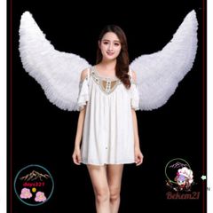 Cánh Thiên Thần Trắng & Cánh Ác Quỷ Đen Cosplay - Phụ Kiện Tiệc Tùng Đ độc Đáo 160x90CM Cho Người Lớn