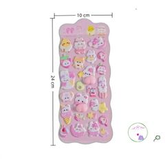 Miếng Dán Dễ Thương Hình Gấu Thỏ - Trang Trí Cốc Nước & Đồ Chơi Giảm Căng Thẳng Cho Trẻ Em, Phim Hoạt Hình Đáng Yêu
